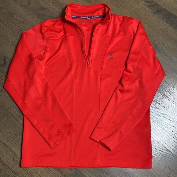 VÖLKI Ski Red 1/4 Zip Performance Active Pullover Voelki Volkl Völkl - Picture 3 of 5